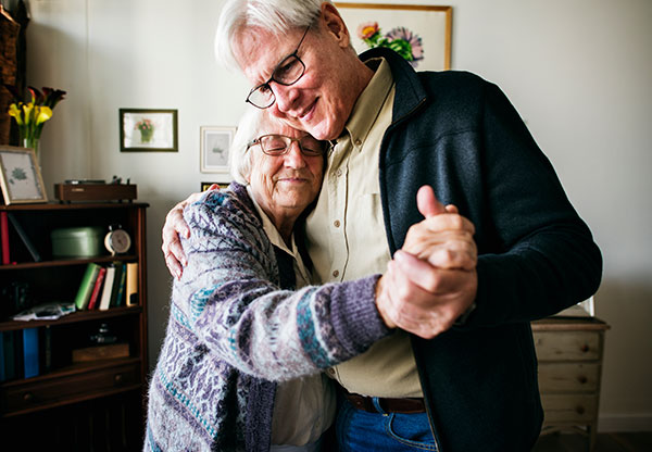 older couple dancing